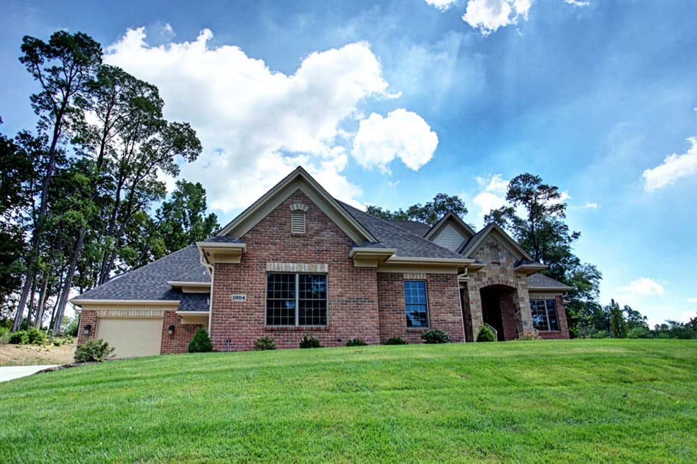 The Webb At Highview Terrace In Bellbrook Ohio Companies Front View Custom Built Homes In The Dayton Ohio Area Lot 23 At Highview