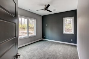 Bedroom With View Of Woods In Custom Built Home On Lot 202 In Country Brook In Springboro Ohio